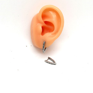 Yunnique Trendy Geometric Triangle Stud Earrings <b>Titanium</b> for <b>Men</b> and Women Fashion Jewelry Guangzhou Origin GZYE-1217 - Product Image 4