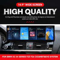 Pour X3 X4 F25 F26 2014-2017, autoradio Android 14 GPS 14,9 pouces, système d'instrumentation électrique automobile complet, accessoire de mise à niveau du véhicule