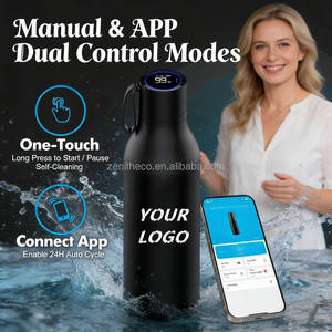 Bouteille d'eau intelligente avec affichage de la température, contrôle par application, charge magnétique, rappel d'hydratation, rappel de consommation d'eau - Product Image 5