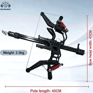 Arc à poulies à grande vitesse, lance-pierre hybride 2 en 1, arbalète répétitive pour flèches et billes d'acier avec viseur laser, chasse et pêche en plein air - Product Image 2