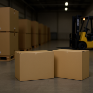 Cajas de Envío Rectangulares de Papel Kraft Reciclable, Tamaño 415X291X100MM, Solución de Embalaje Ecológica - Product Image 2