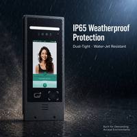 Thinmoo Interphone vidéo avec écran couleur de 7 pouces en alliage d'aluminium, accès cloud, code QR/carte/mot de passe/accès à distance, résistant à l'eau