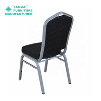 Chaise d'église à cadre métallique bon marché, design populaire, meilleur tissu, vente en gros d'usine SK-YHY-F004