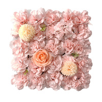 Fleurs artificielles en gros transfrontalières : roses et hortensias pour décorations murales de mariage et de Noël