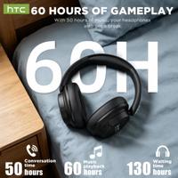 Casque sans fil HTC HP10 Gaming BT6.0, son stéréo haute fidélité, basses profondes, confortable, portable