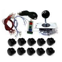 Kit de bricolage pour carte d'encodeur de clavier USB à puce zéro retard pour PCTV Box Arcade Stick 30MM Push Buttons Plastic Coin Pusher for Game
