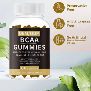 Suplemen Nutrisi Energi Peningkat Fokus Ekstrem Ekstrak Biji Anggur Permen Jeli BCAA Pasokan Eksklusif Channel - Product Image 2