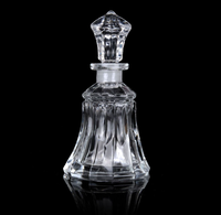 Carafe à whisky en verre 150ml à bas prix Bouteille en verre de nouveau design pour parfum en vrac