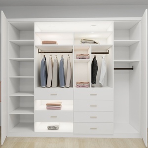 Muebles de Almacenamiento para Dormitorio Personalizados, <span class=keywords><strong>Armario</strong></span> de Almacenamiento con Organizador de Tela y Estructura de <span class=keywords><strong>Aluminio</strong></span> en Forma de Panal - Product Image 4