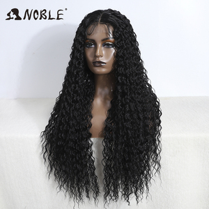 Perruque synthétique Lace Front Ombre de 31 pouces pour femmes, longue et bouclée, blonde et noire, idéale pour le cosplay (Noble) - Product Image 3