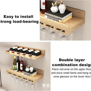 2025 Factory Direct Sale <b>Wine</b> Rack Square Shape Acacia Solid Wood Warm <b>Light</b> LED <b>Wine</b> <b>Bottle</b> Holder Storage for Bar Home Decor - Product Image 4