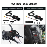 Chargeur USB pour moto, PD QC3.0, prise de charge de type C, chargeur USB étanche avec interrupteur voltmètre LED pour ATV et scooter