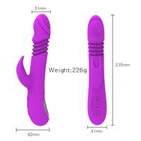 Vibromasseur télescopique intelligent chauffant pour femme, jouet sexuel pour stimulation du point G, produits sexuels pour adultes