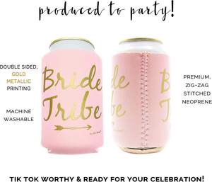 Plegable aislado 12oz 16,9 oz 20oz Can Cooler 3,5mm 5mm hecho vino cerveza botella manga neopreno impresión titular - Product Image 2