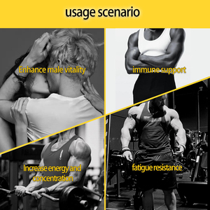 Nhà máy trực tiếp giá nam sức sống bổ sung OEM có sẵn không có tác dụng phụ cho người lớn Maca gốc nhân sâm thuốc - Product Image 4