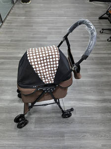 Kereta bayi dapat dilipat, pembawa hewan peliharaan portabel dengan 4 roda - Product Image 6