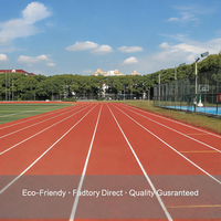 Système de revêtement de sol sportif élastique pour piste de course de stade, restitution d'énergie supérieure, 15 mm, haute performance pour les stades du Moyen-Orient
