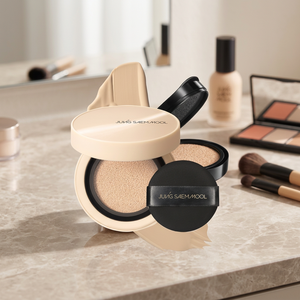 Full Coverage BB <b>Cushion</b> <b>Foundation</b> SPF50+ PA+++ Oil Control Lightweight Cake Compact 50ml Medium Skin Tone Oily Skin for Women - Product Image 2