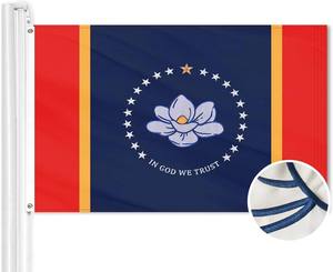 फैक्टरी थोक थोक मिसापी 3x5फीट कढ़ाई 90*150 सेमी नायलॉन आउटडोर वाटरप्रूफ यूव प्रतिरोधी मिसपैppi का ध्वज बैनर - Product Image 1