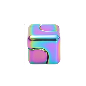 Nhà Sản Xuất Của Sáng Tạo Vuông Edc Ngón Tay Con Quay Quay Đầy Màu Sắc Xoay Kim Loại Con Quay Thần Cử Vui Vẻ Spinners 2025 - Product Image 1