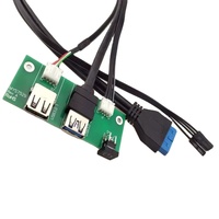 Boîtier PC Lesozoh avec câble USB 3.0 monté sur panneau et port audio HD