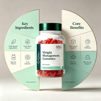 Gummies SYC BIO sans sucre pour la gestion du poids, 60 unités, avec mélatonine et L-théanine pour le soutien du sommeil, santé quotidienne, saveur naturelle