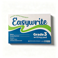Cuaderno de Escritura Personalizado Grado 3 A5, 80 Hojas Rayadas, Cuaderno de Ejercicios para Estudiantes de Primaria, Cuaderno de Práctica de Escritura a Mano, Venta al por Mayor