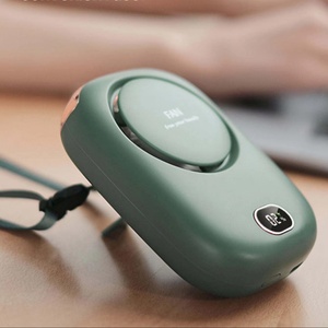 Portable Mini USB Rechargeable Mute Bladeless Desktop Waist Hanging Neck Fan Adjustable Speed <b>Battery</b> Power for Outdoor Cooling - Product Image 2