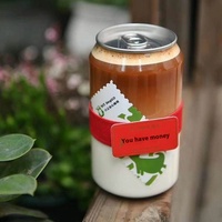 Nouvelle arrivée 330ml 350ml Logo personnalisé canette jetable en plastique PET bouteille de boisson transparente pour jus/thé cola café