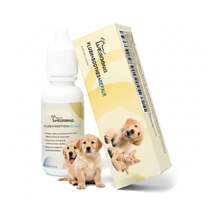 Gouttes oculaires vétérinaires pour chats et chiens, flacon de 20 ml avec acide hyaluronique et <span class=keywords><strong>camomille</strong></span> dorée pour soulager les rougeurs et éliminer la saleté - Product Image 1
