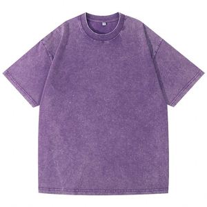 เสื้อยืดโอเวอร์ไซส์ผ้าคอตตอนหนาน้ำหนัก 230 กรัม สไตล์วินเทจ ล้างสีแบบดิสเทรส พิมพ์ลายสกรีน สำหรับผู้ชาย รุ่นปี 2026 แบบสั่งทำพิเศษ - Product Image 4