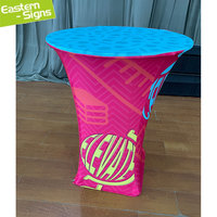 Nappe de table ronde pour salon professionnel, 80x110cm