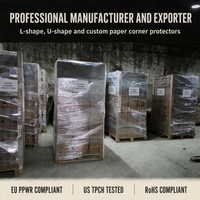 Protecteur d'angle en papier rigide personnalisé avec logo, 1 m de long, 2 pouces de large, 100 % recyclable, en papier kraft, pour protection des bords des palettes
