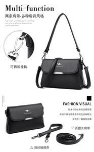 Summer Fashion Women Bag PU Leather <b>Handbags</b> PU Shoulder <b>Small</b> Flap Crossbody Bags for Women Messenger Bags Thread Portable - Product Image 2
