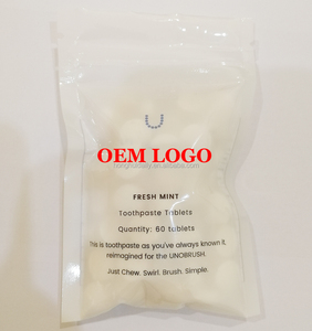 Commercio all'ingrosso libero del campione organico solido <span class=keywords><strong>dentifricio</strong></span> pillole bicarbonato di sodio sacchetto della lavata di viaggi bocca sbiancamento dei denti <span class=keywords><strong>dentifricio</strong></span> compresse - Product Image 5