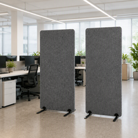 Panneau Acoustique Autoportant en Feutre PET Recyclé Certifié GRS, Absorbant le Son, Idéal pour le Bureau - Prix de Gros