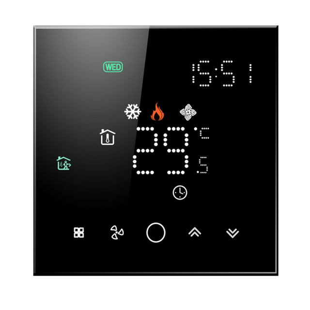 Beca BAC-003 Smart Life Zigbee Thermostat Tuya WiFi Room Thermostatic for HVAC Systems Smart Home System