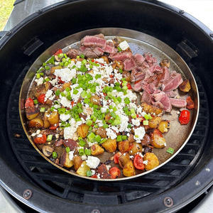 Plateau de cuisson rond antiadhésif commercial en acier inoxydable, plateau à pizza, plateau à fromage, outils de cuisson - Product Image 6