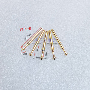 Sonde de test plaquée or P189 E, pointe conique parapluie, broche à ressort 3,16 mm, pièce d'instrument haute intensité - Product Image 3