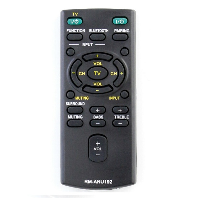 RM-ANU192 149271011 Sub RM-ANU191 Replacement Remote Control Use for Sony Smart TV Soundbar