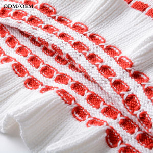 Gilet sans manches jacquard personnalisé pour femme, style streetwear, bordure frisée, motif écossais, tricoté, décontracté printemps, anti-rétrécissement - Product Image 6