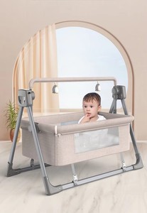 <span class=keywords><strong>Culla</strong></span> Portatile Multifunzionale per Neonati, Lettino Elettrico Pieghevole con Zanzariera, <span class=keywords><strong>Culla</strong></span> da Comodino per Bambini - Product Image 3