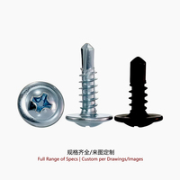 Vis autoperceuses à tête cylindrique zinguées DIN7504 en acier au carbone Phillips pour tôles de toiture en acier – Vente en gros
