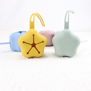 Silicone Material Baby Pacifier <strong>Dummy</strong> Holder <strong>Box</strong> With Pacifier Clip Portable Nipple Case - Product Image 1