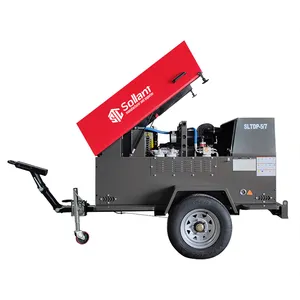 Compressor de ar portátil diesel para mineração, parafuso magnético permanente, máquinas de compressão de ar, para mineração