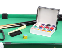 YDZC - Mesa de Billar Clásica de 30 Pulgadas, Juego de Mesa de Billar Mini de MDF con Tacos y Bolas, Juguetes Educativos para Interiores con Certificación EN71 y ASTM
