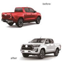 Kit de carrosserie de haute qualité Kits de carrosserie de pare-chocs avant en plastique pour Toyota Hilux Revo mise à niveau vers le kit Sport Hilux 2021