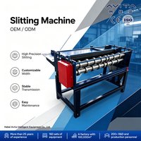 Ligne de découpe longitudinale de bobines métalliques AVITA Mini, machine de découpe de bandes d'acier coloré à opération simple