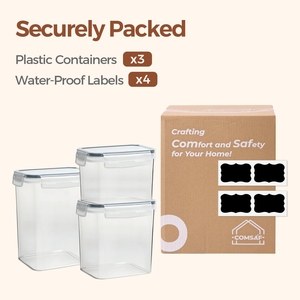 Choice Fun Food Grade Large Moisture-proof sealed tank Kitchen Transparent <b>square</b> Grain Storage tank Clean Food Storage - Product Image 2