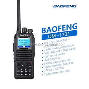 Baofeng Rádio móvel digital de banda dupla Walkie Talkie IPX7 Smartphone portátil de longo alcance cerca de 12 horas 10km